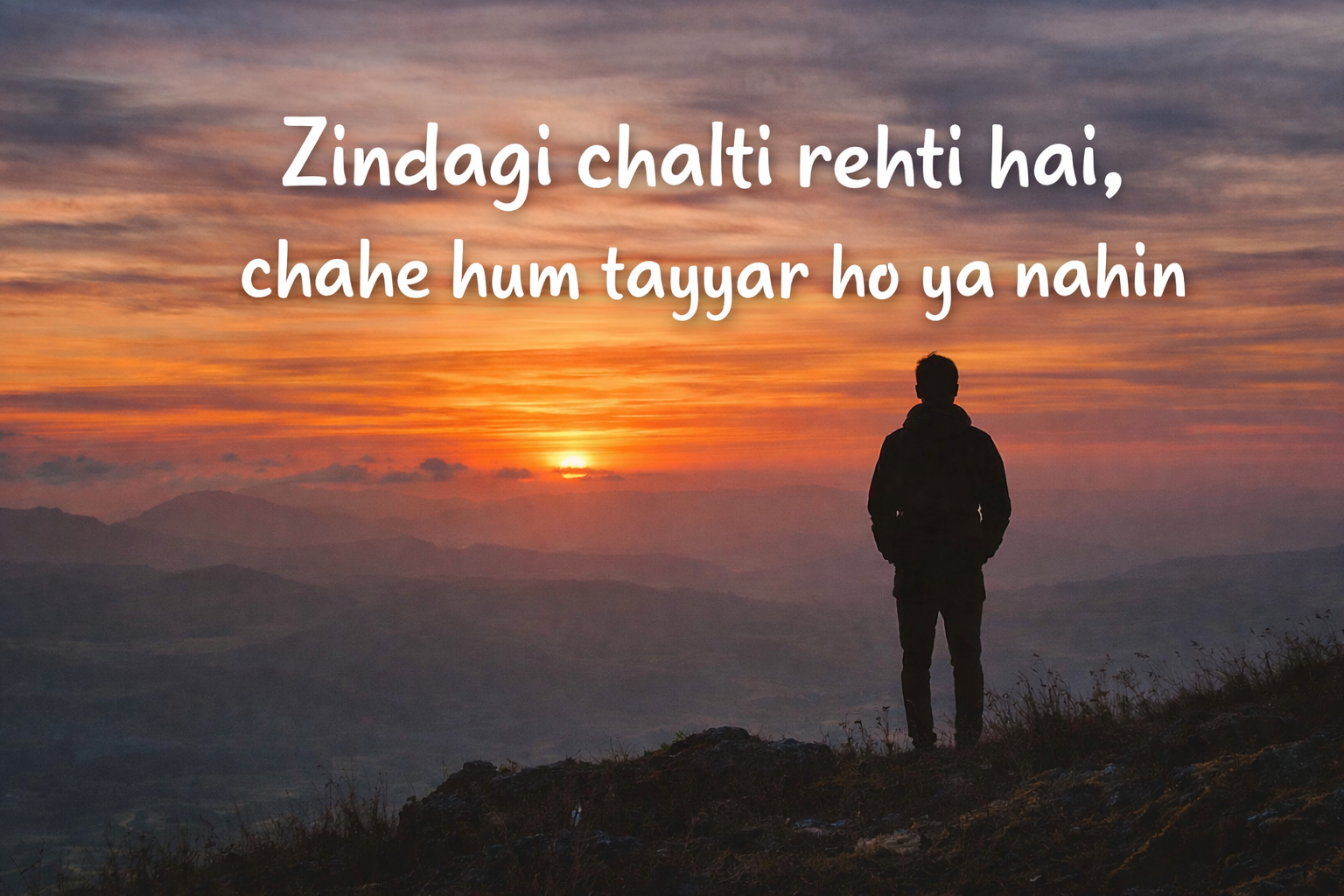 ज़िंदगी चलती रहती है, चाहे हम तैयार हों या नहीं