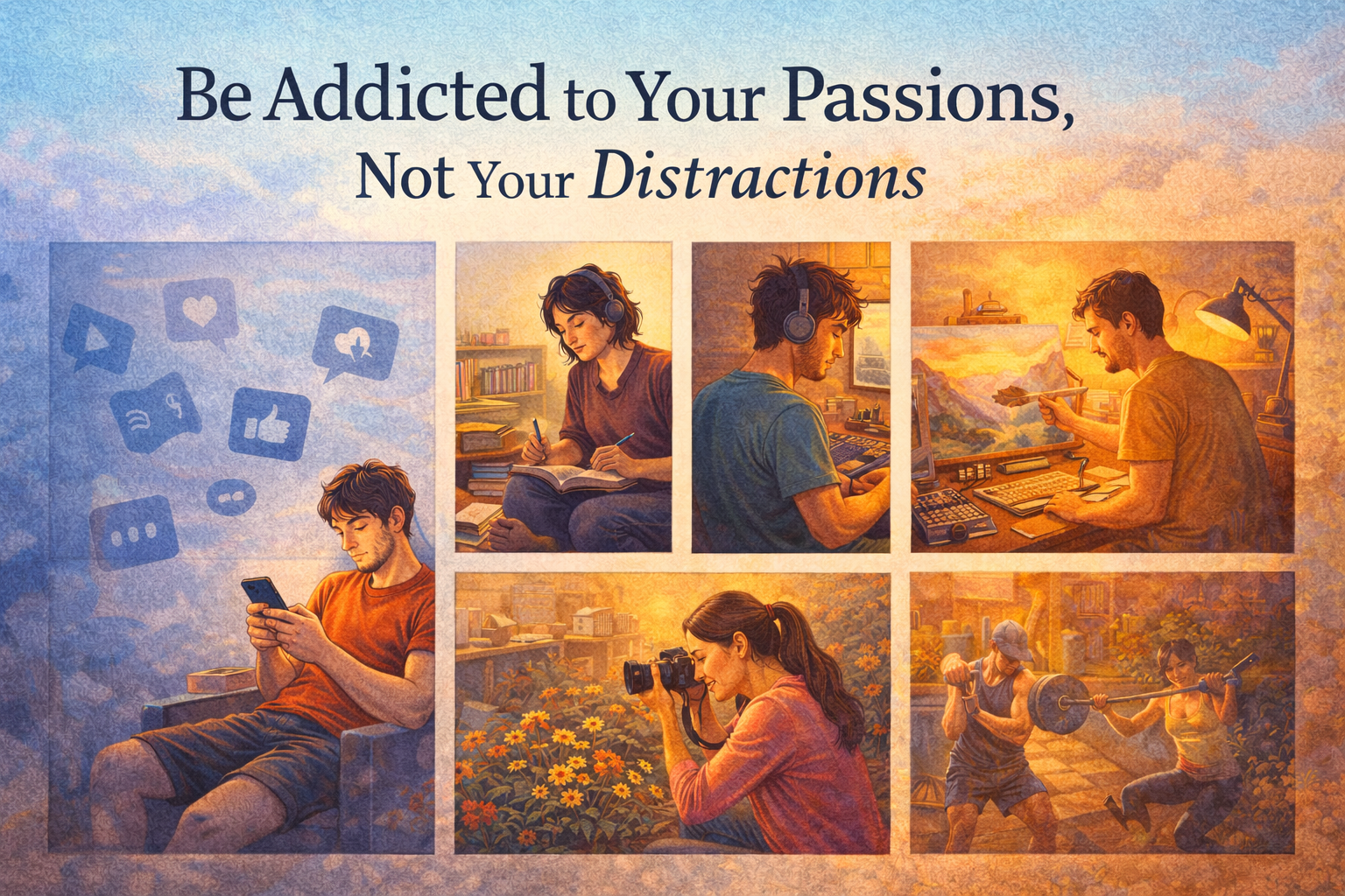 Be Addicted to Your Passions, Not Your Distractions