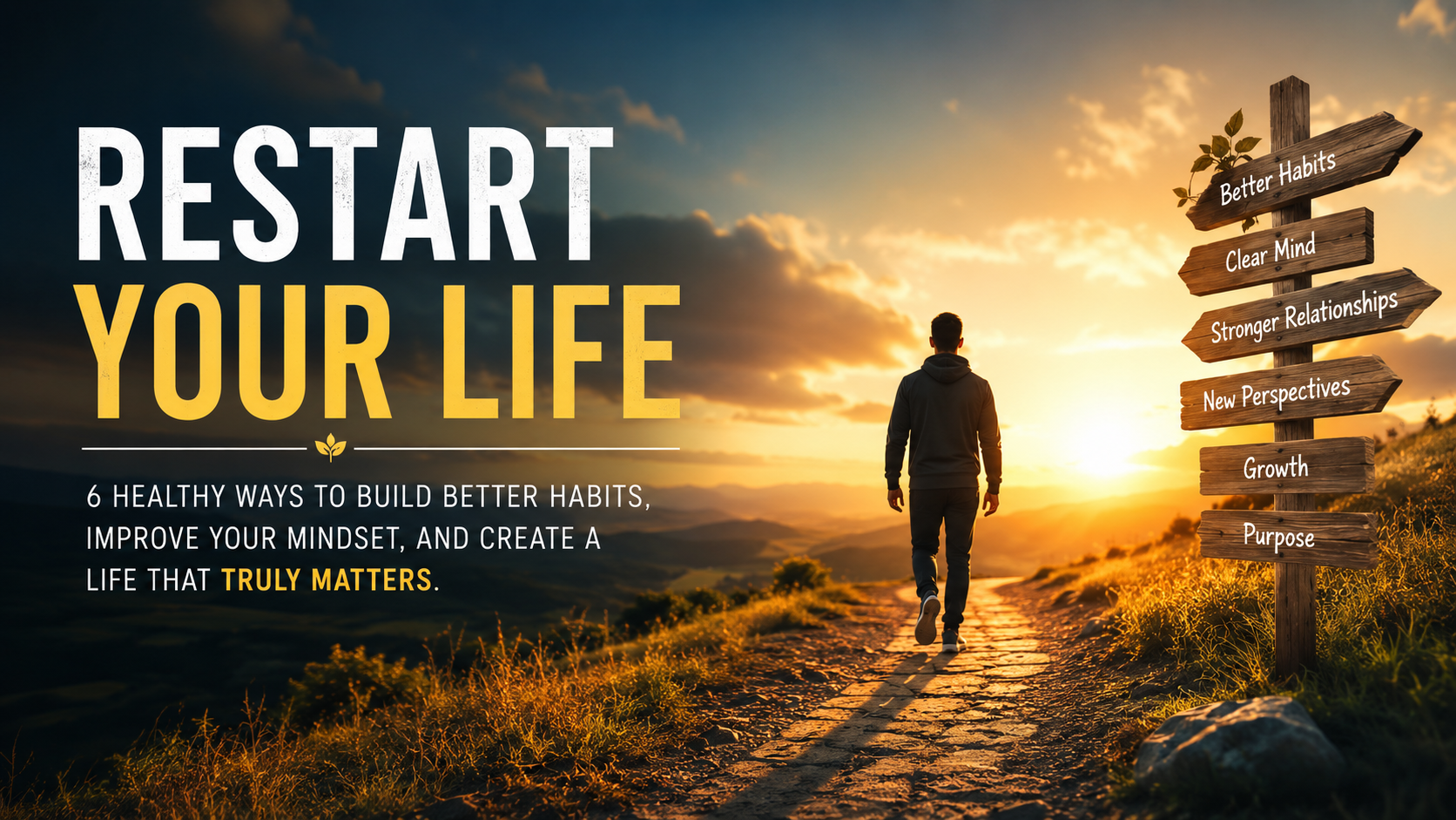 6 Healthy Ways to Restart Your Life Without Burning Everything Down