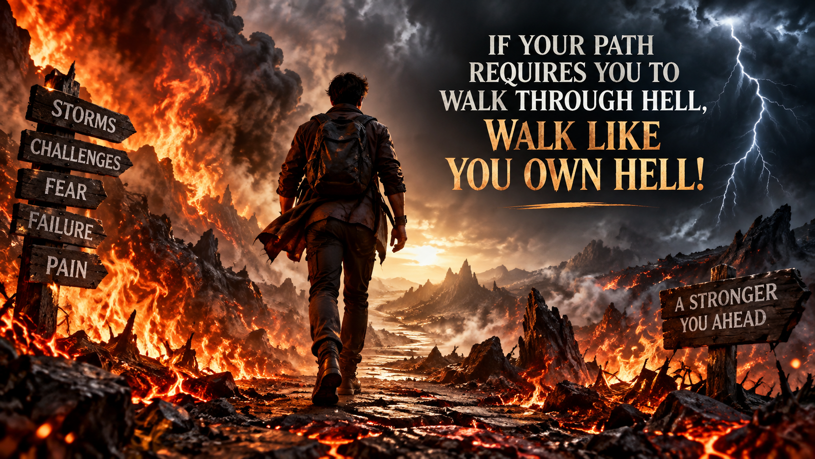 If You Have to Walk Through Hell, Walk Like You Own It
