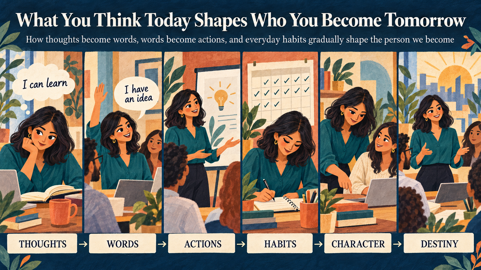 What You Think Today Shapes Who You Become Tomorrow