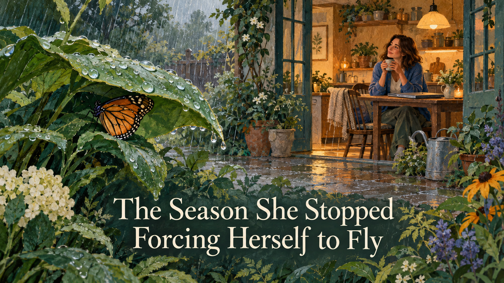 The Season She Stopped Forcing Herself to Fly – A story about caring for everyone else, learning to accept help, and finding room to rest.