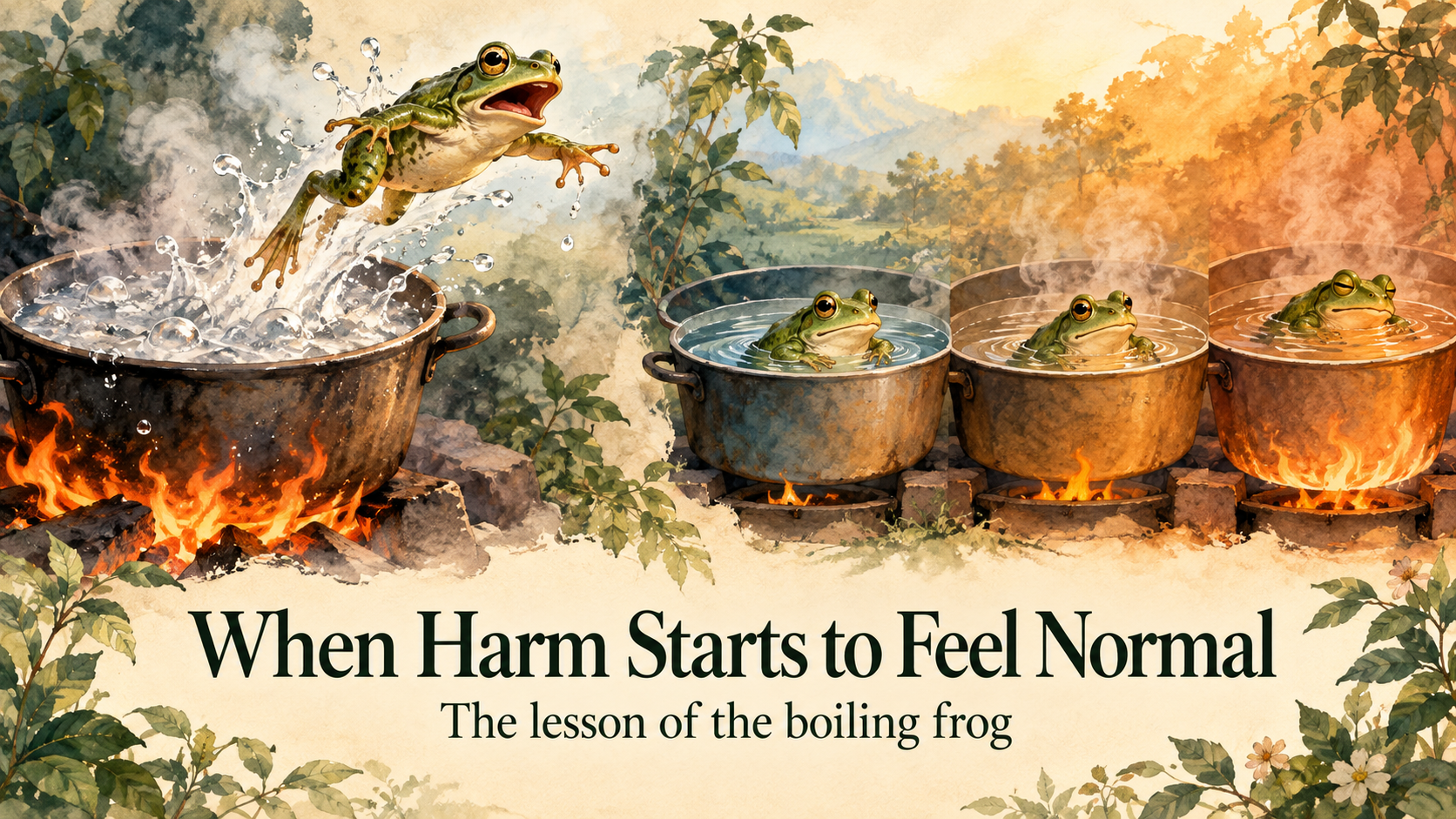 When Harm Starts to Feel Normal – The story of the boiling frog and what it can teach us about the things we slowly learn to tolerate